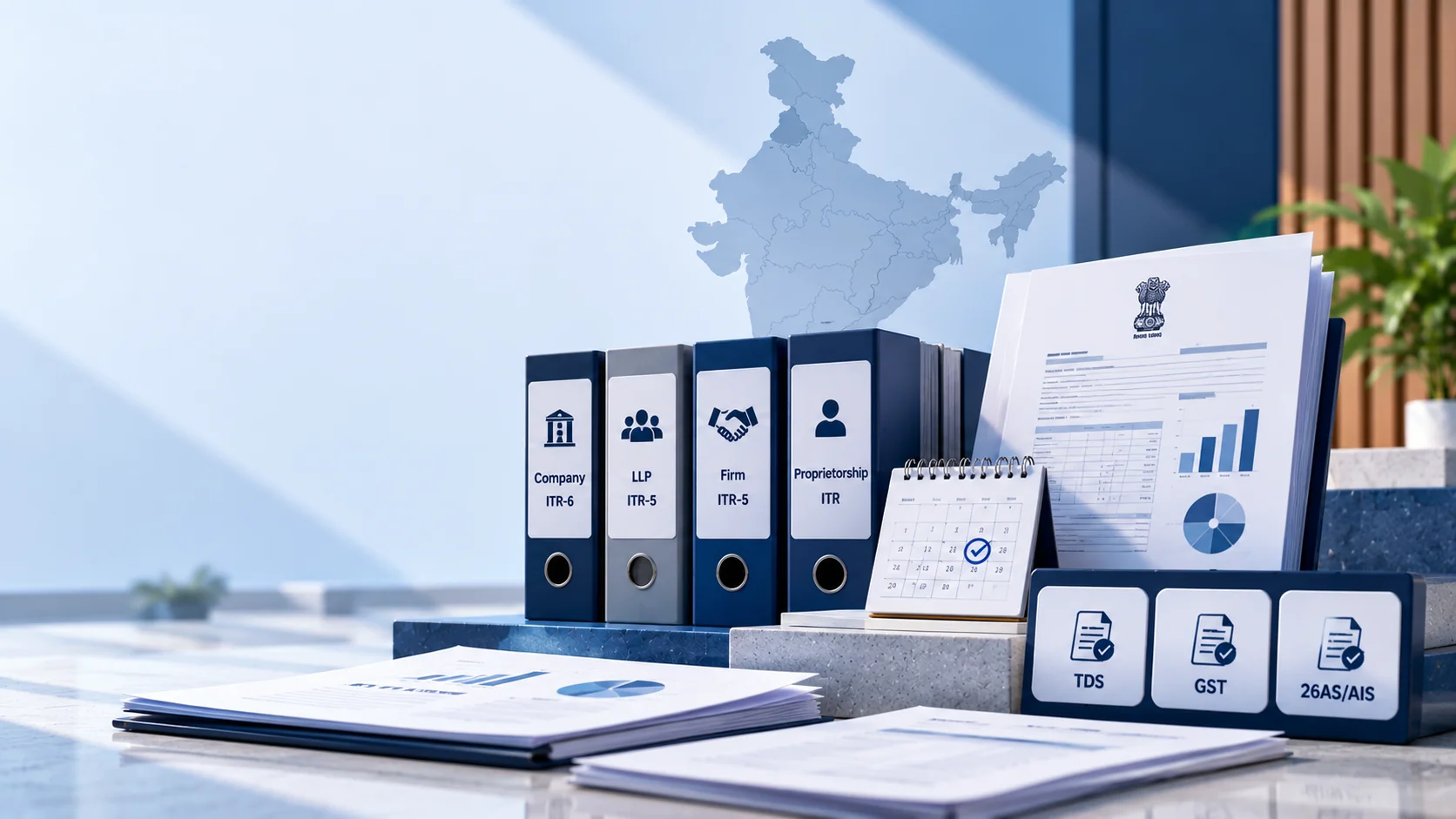 business tax filing India, company income tax return India, ITR filing for businesses, corporate tax return India, LLP tax filing