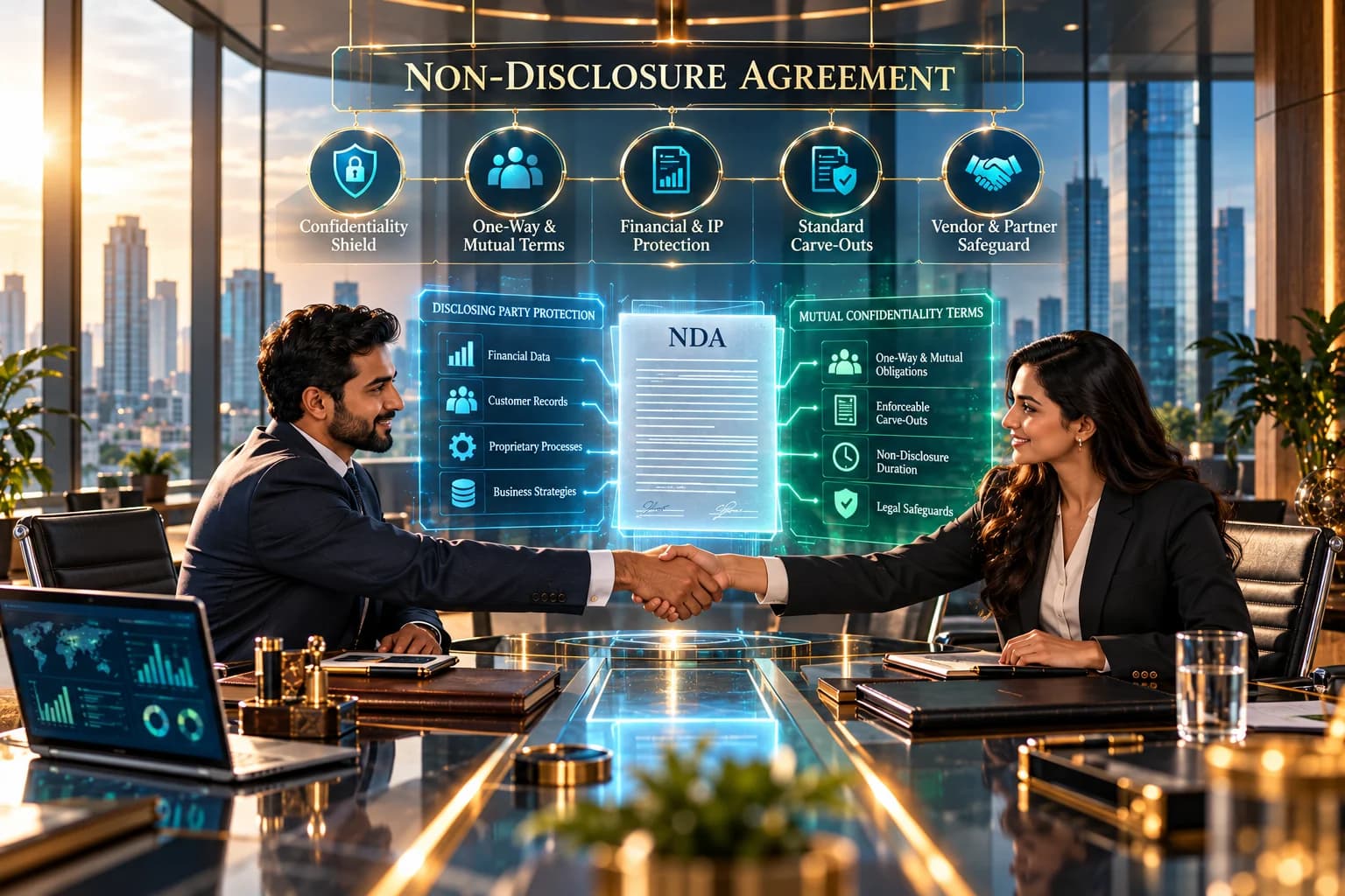 NDA drafting, non-disclosure agreement drafting, confidentiality agreement business, mutual NDA template, NDA for vendors and partners
