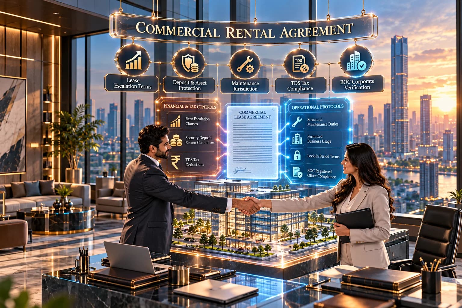 rental agreement drafting, commercial lease agreement India, office rental agreement, lease deed drafting, rent agreement for registered office