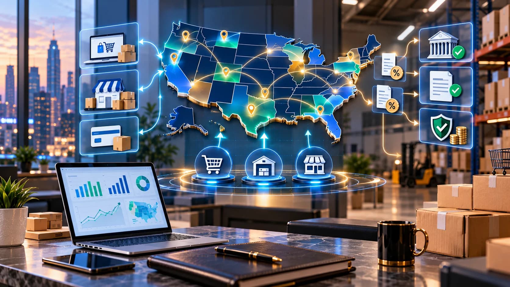 US sales tax filing, state sales tax return, multi-state sales tax filing, sales tax reconciliation, sales tax compliance USA